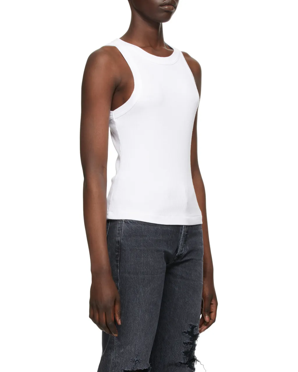 Sleeveless Ribbed Top