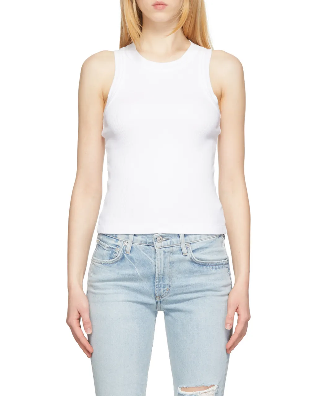 Sleeveless Ribbed Top