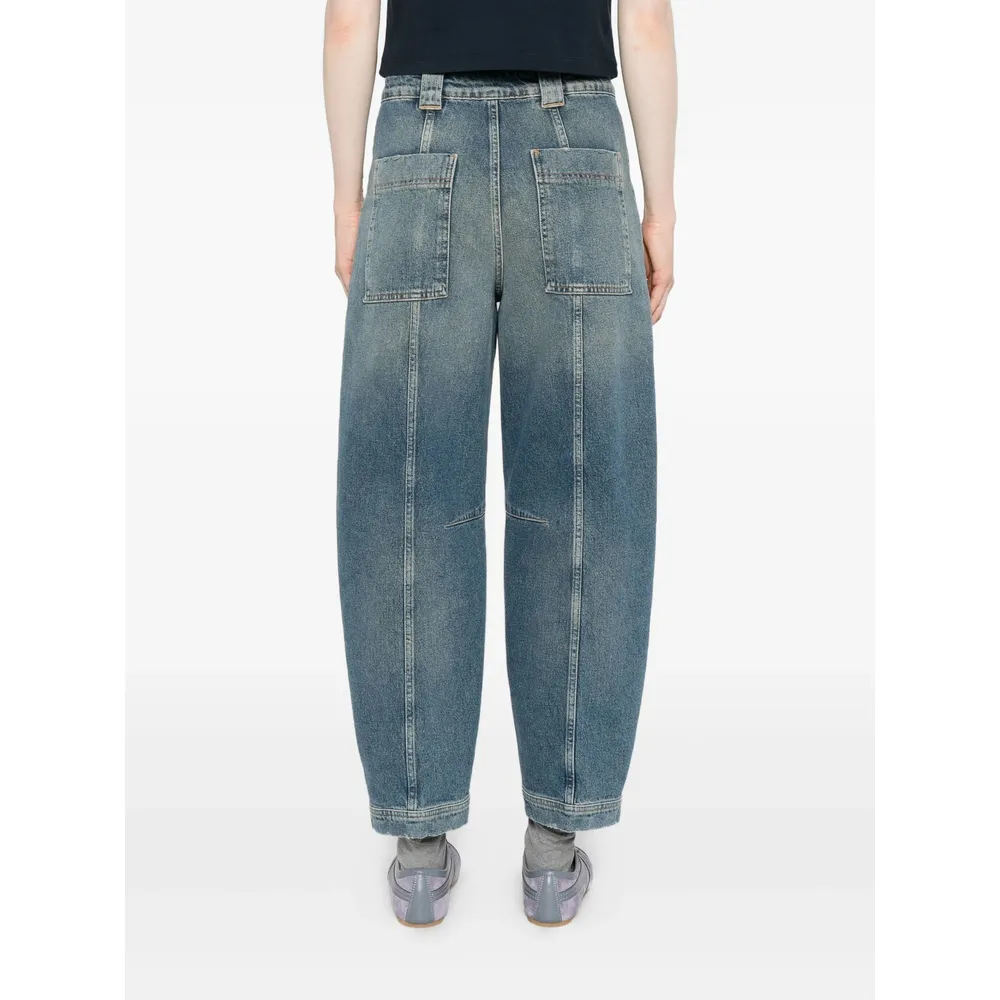 Rhannon Utility-Pocket Barrel Jeans