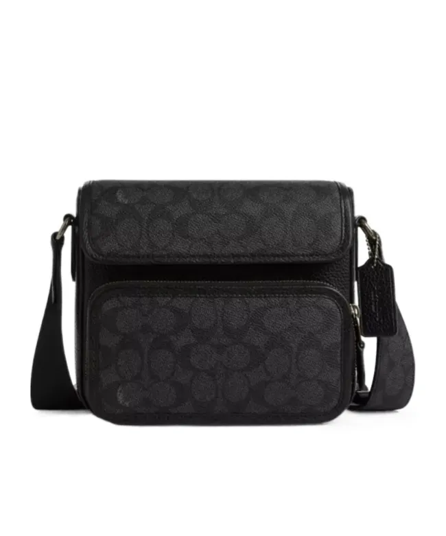 Sullivan's Signature Canvas Clamshell Crossbody Bag