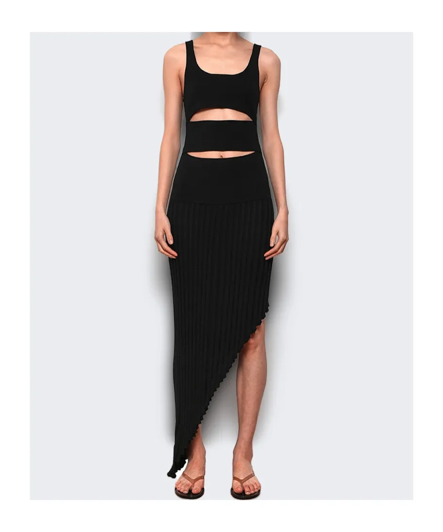 Slashed Asymmetric Dress