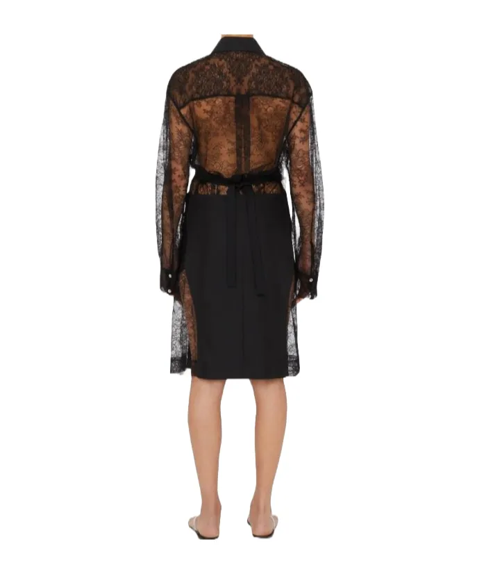 Lace Tuxedo Shirt