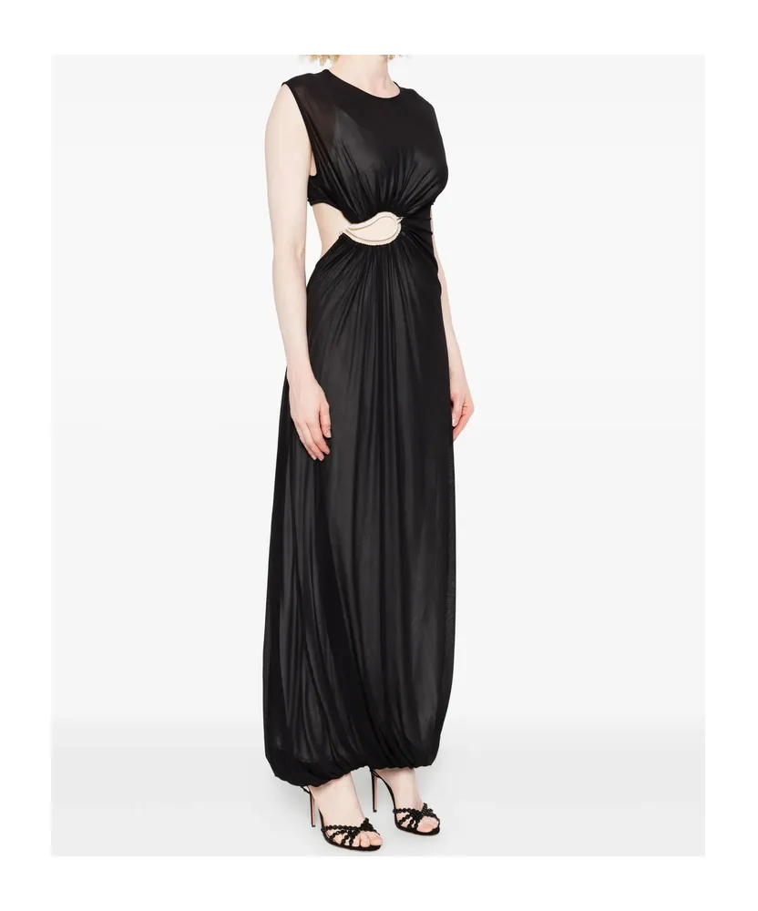 Cut-Out Draped Maxi Dress