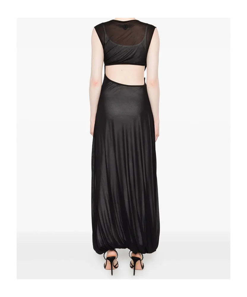 Cut-Out Draped Maxi Dress