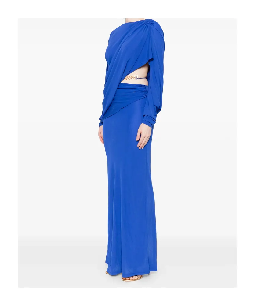 Pleated Cutout Dress