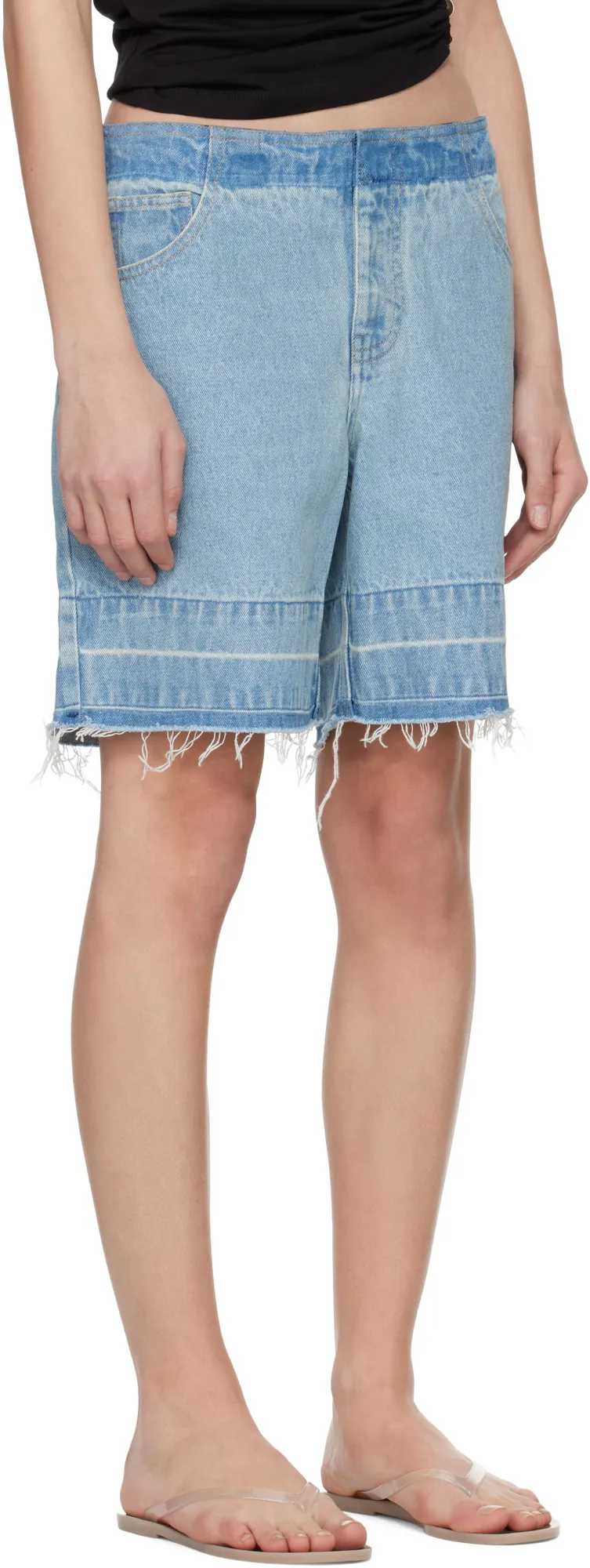 Deconstruct Denim Shorts