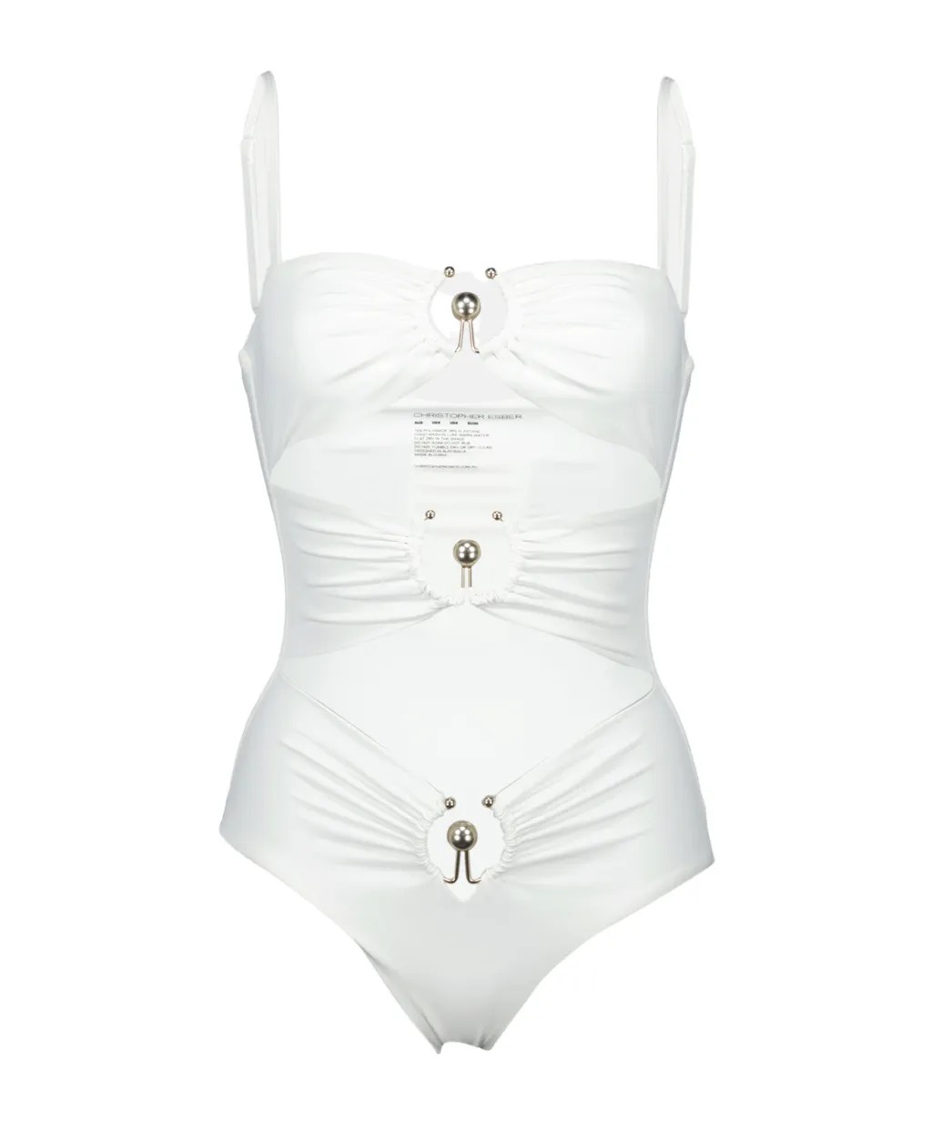 Square Neck Cut-Out Swimsuit