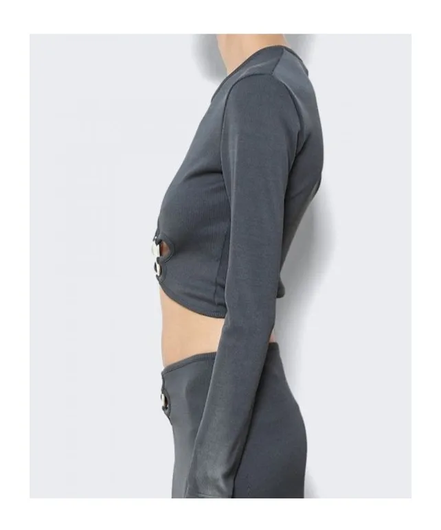 Long Sleeve Cutout Top