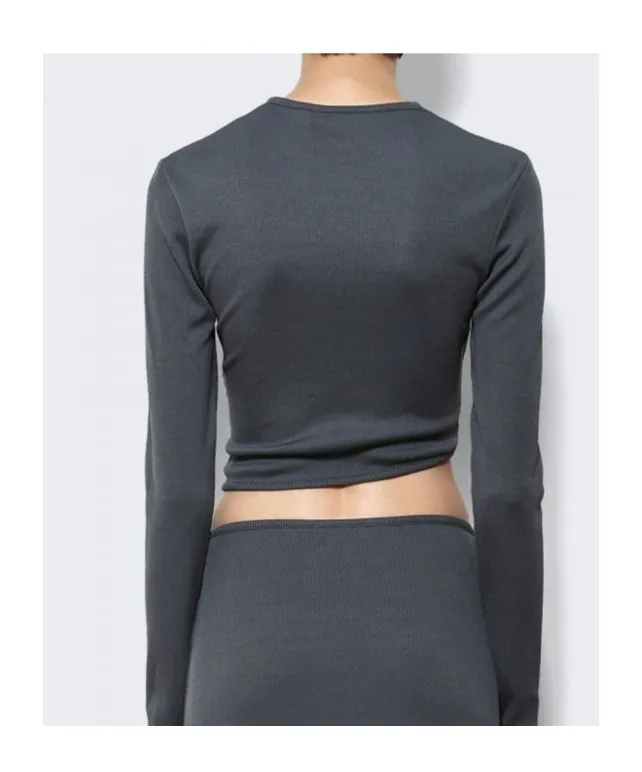 Long Sleeve Cutout Top