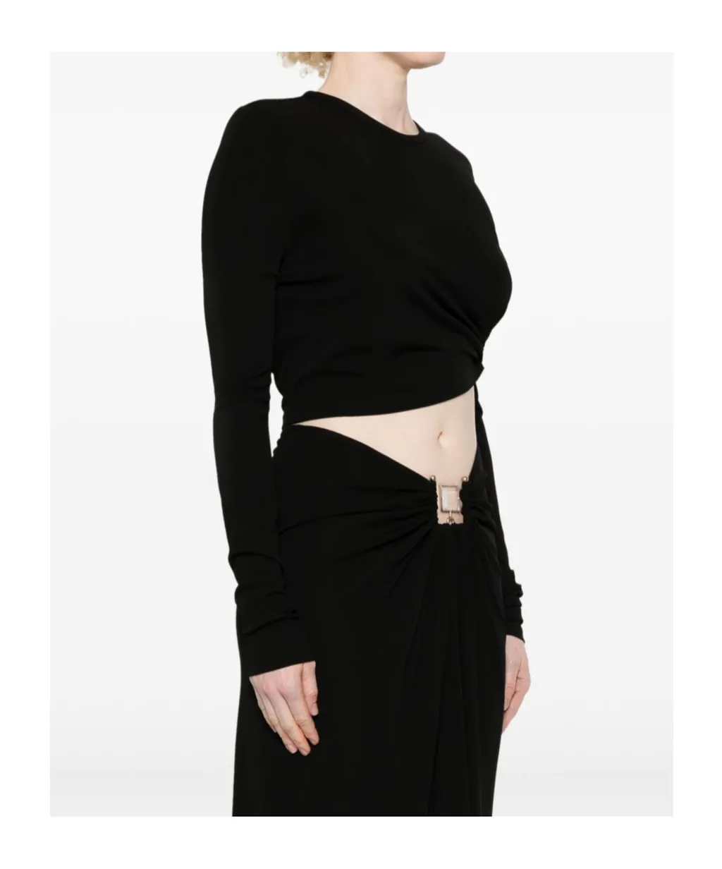 Bezel Quartz Long-Sleeve Top