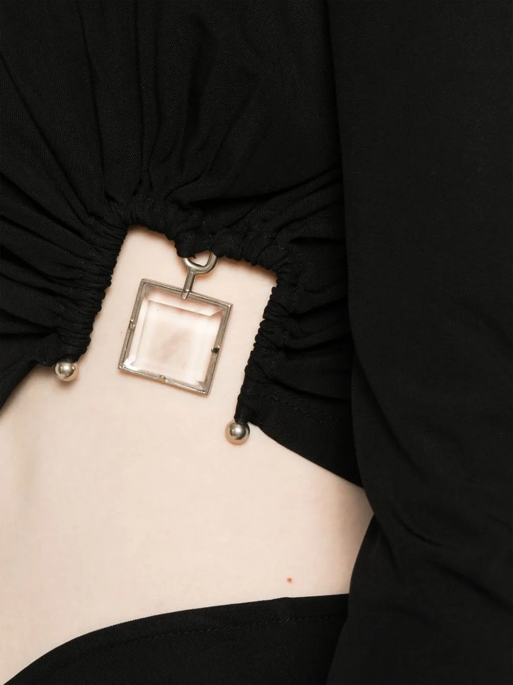Bezel Quartz Long-Sleeve Top