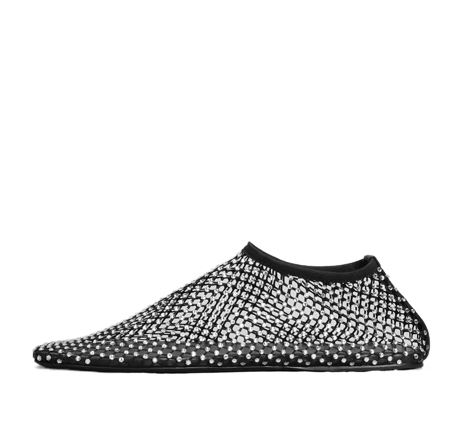 Mesh Designed Minette Ballerina Shoes
