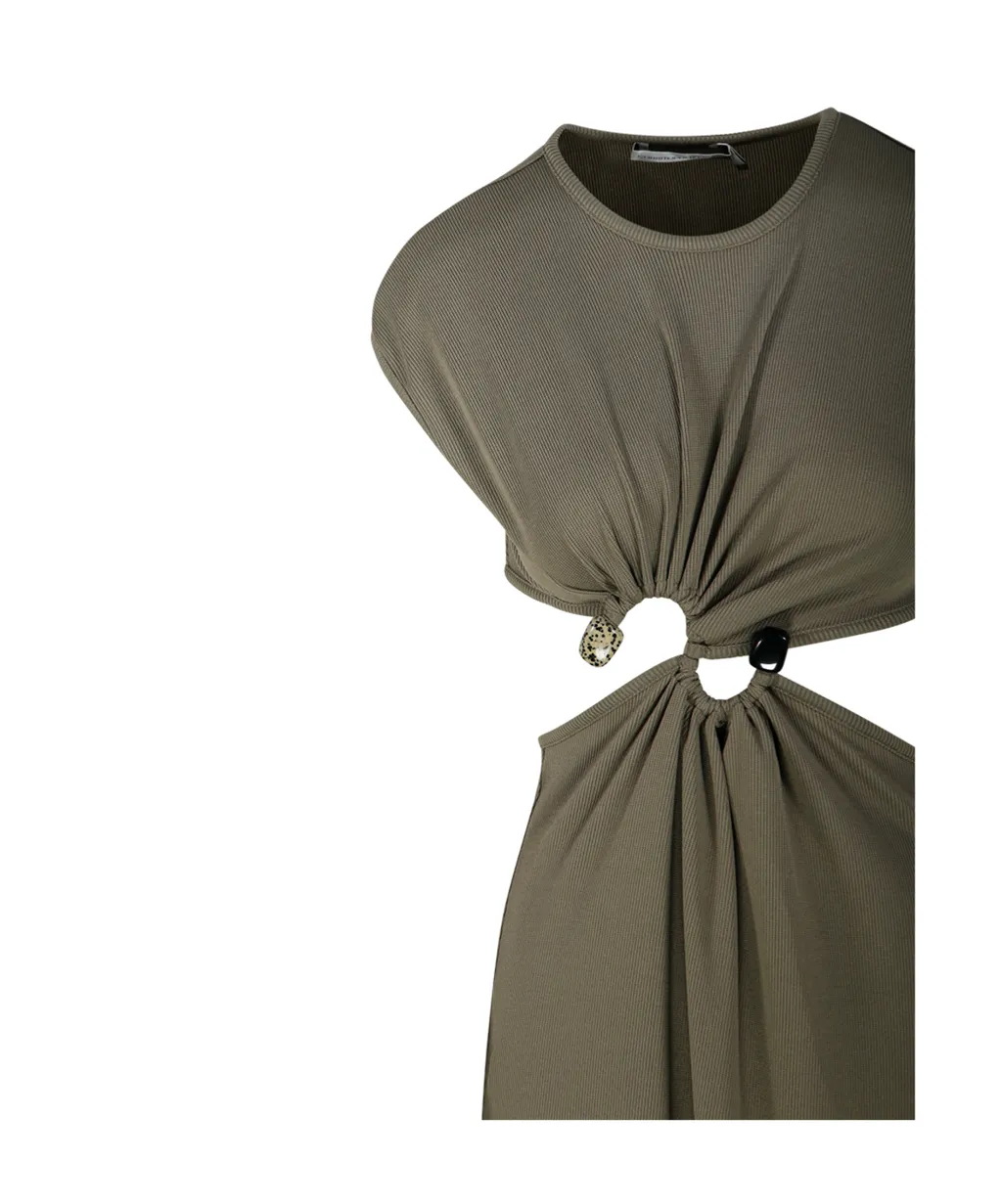 Twist-Detail Maxi Dress