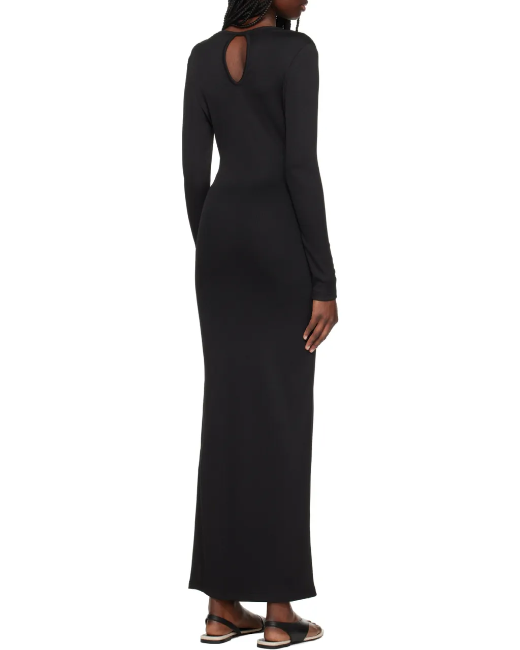 Concave Long-Sleeve Maxi Dress