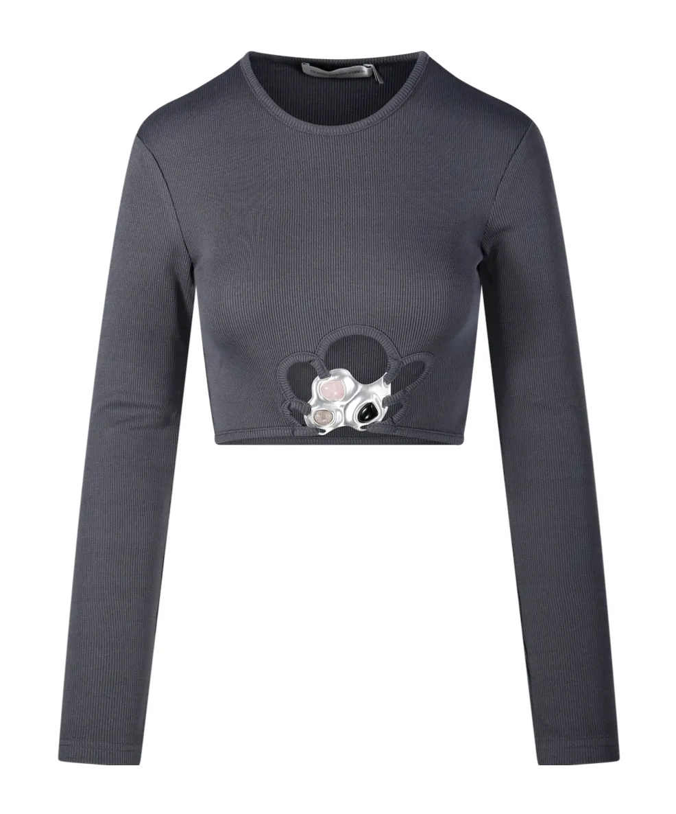 Trio Stone Cropped Top