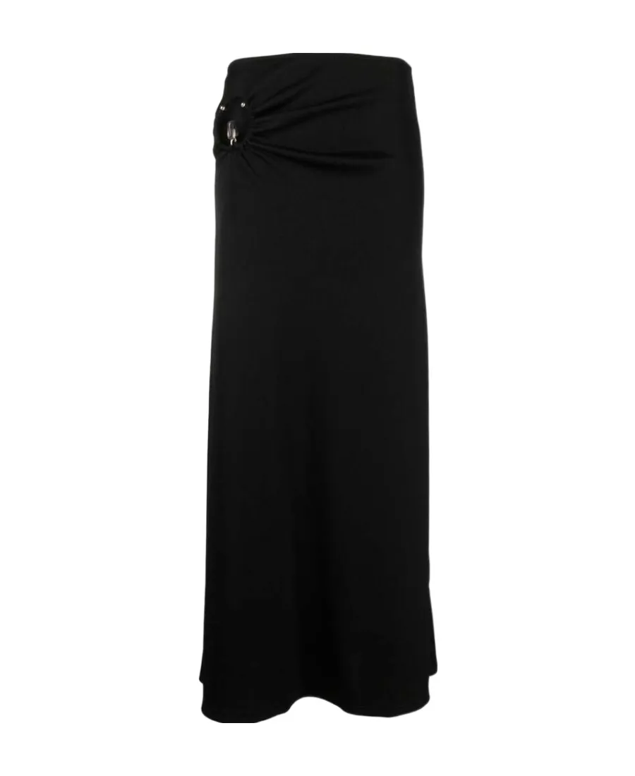 Orbit Cut-Out Flared Maxi Skirt