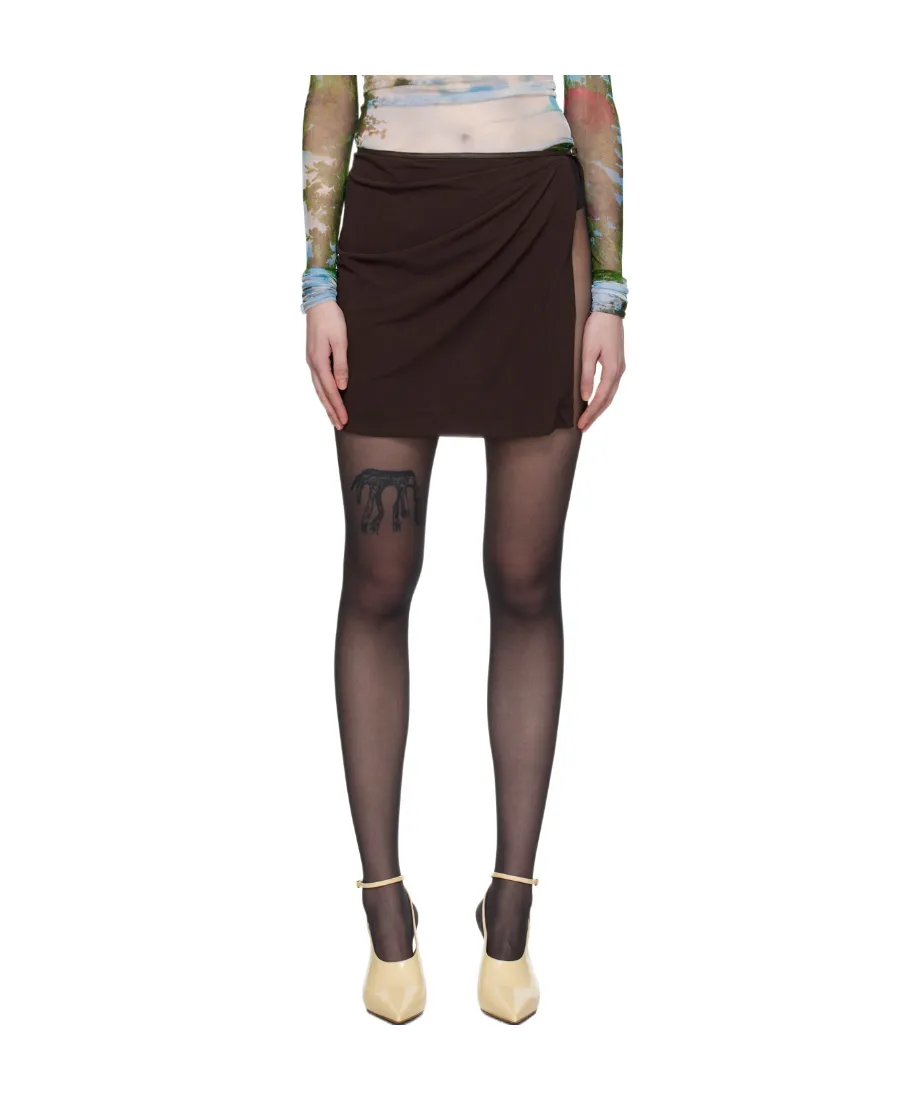 Wrapped Mini Skirt
