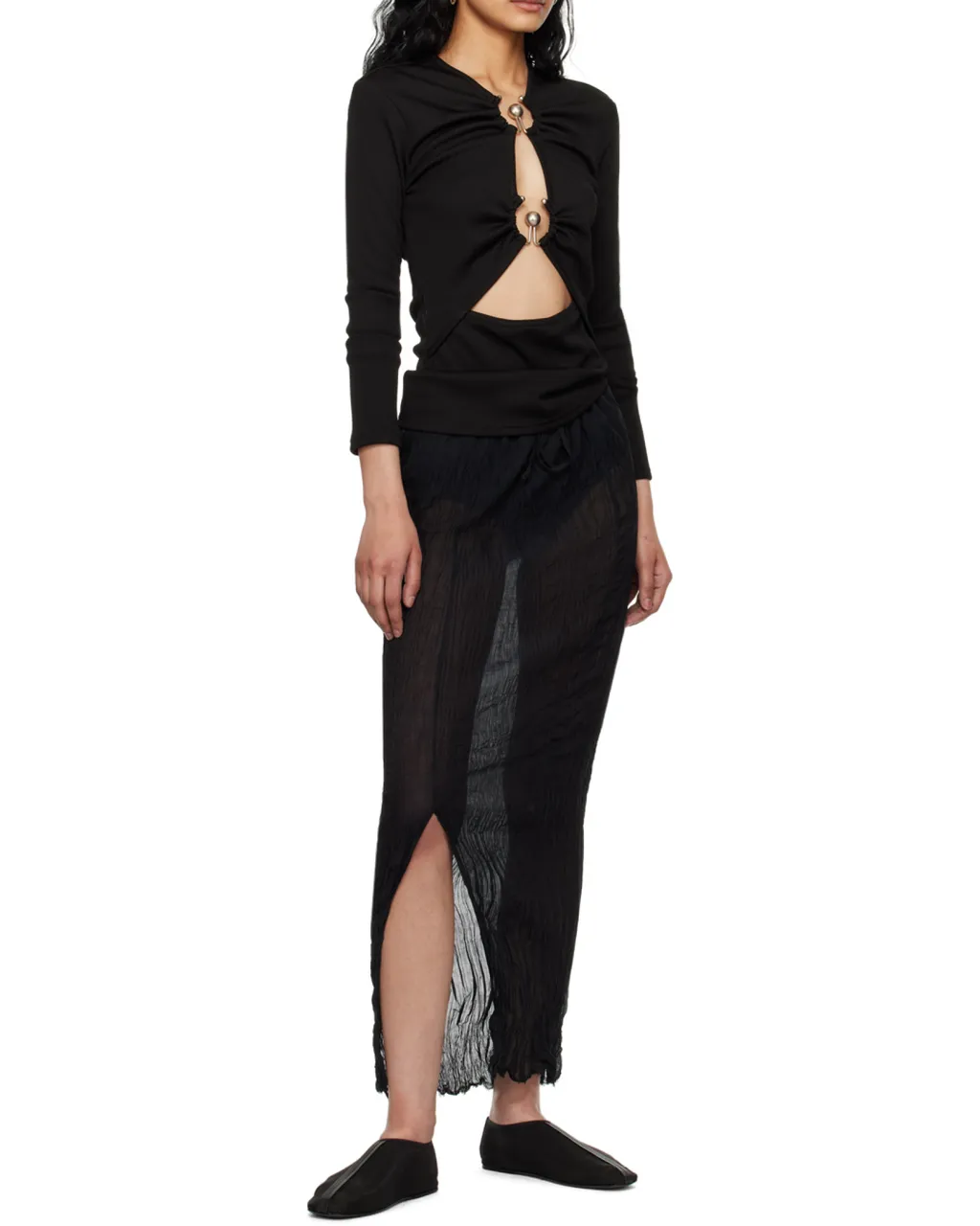 Cut-Out Detailed Cropped Top