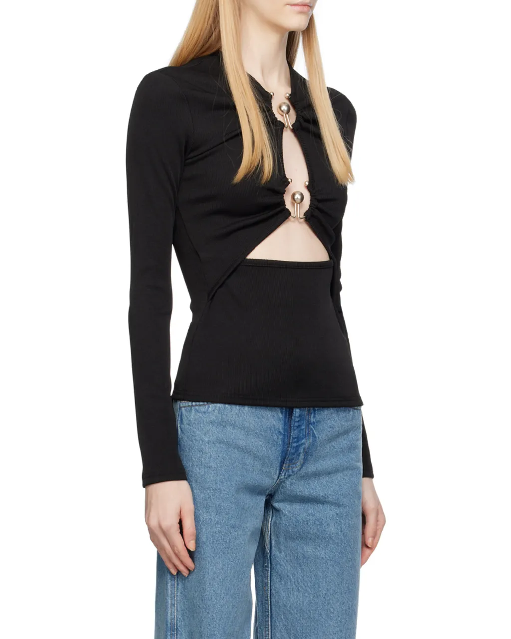 Cut-Out Detailed Cropped Top