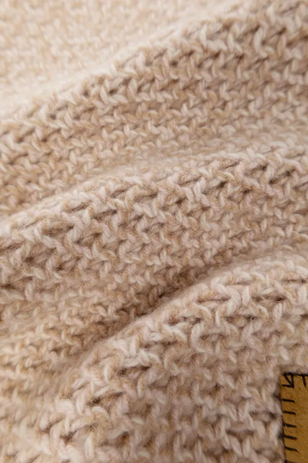 Logo Patch Knitted Scarf