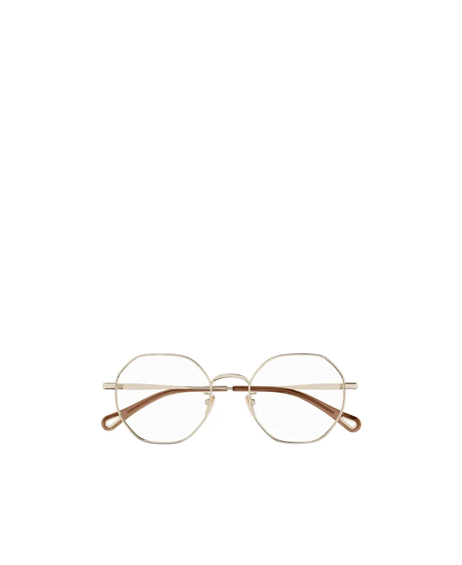 Metal Geometric-Frame Glasses