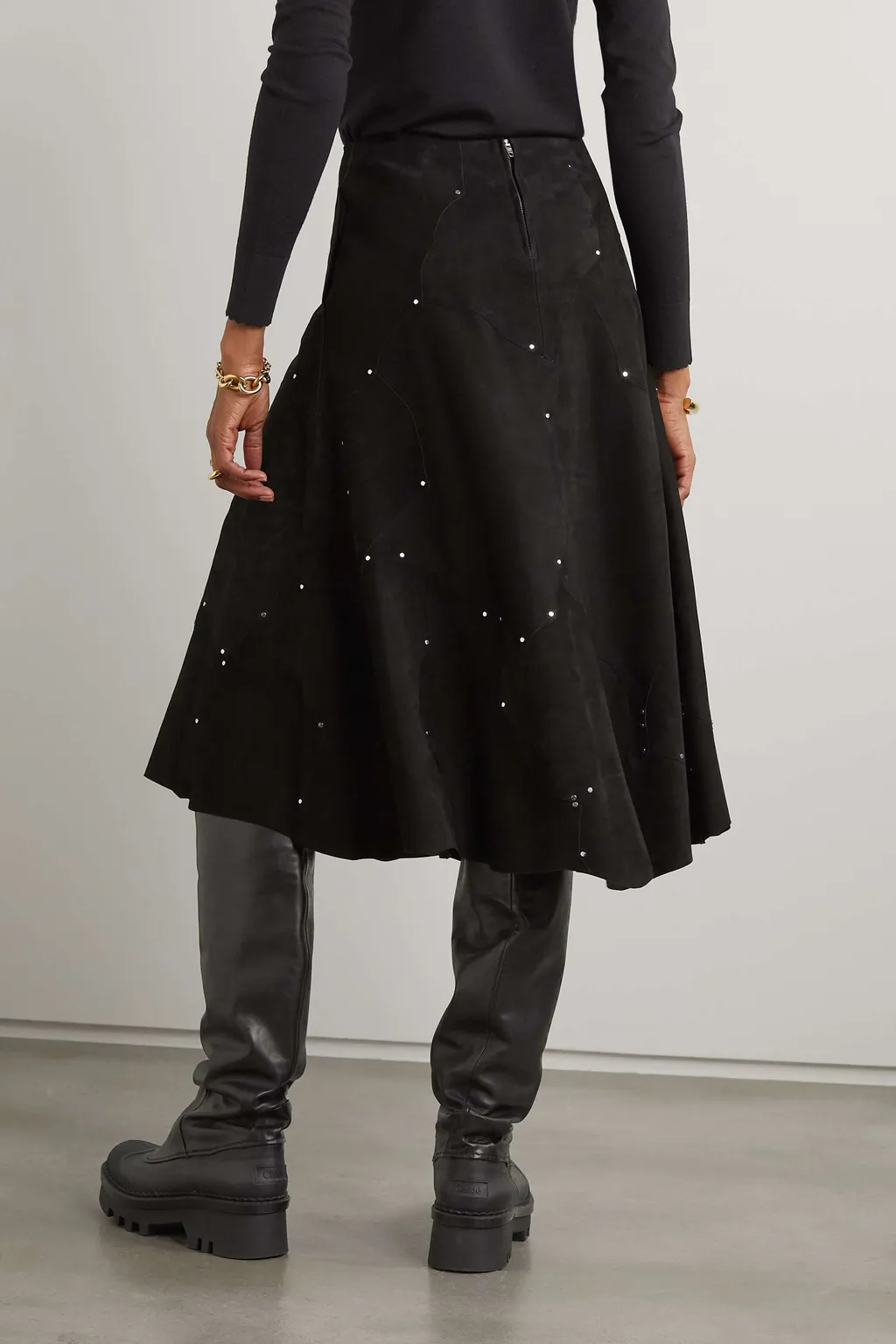 Medium-Length Skirt With Ornament