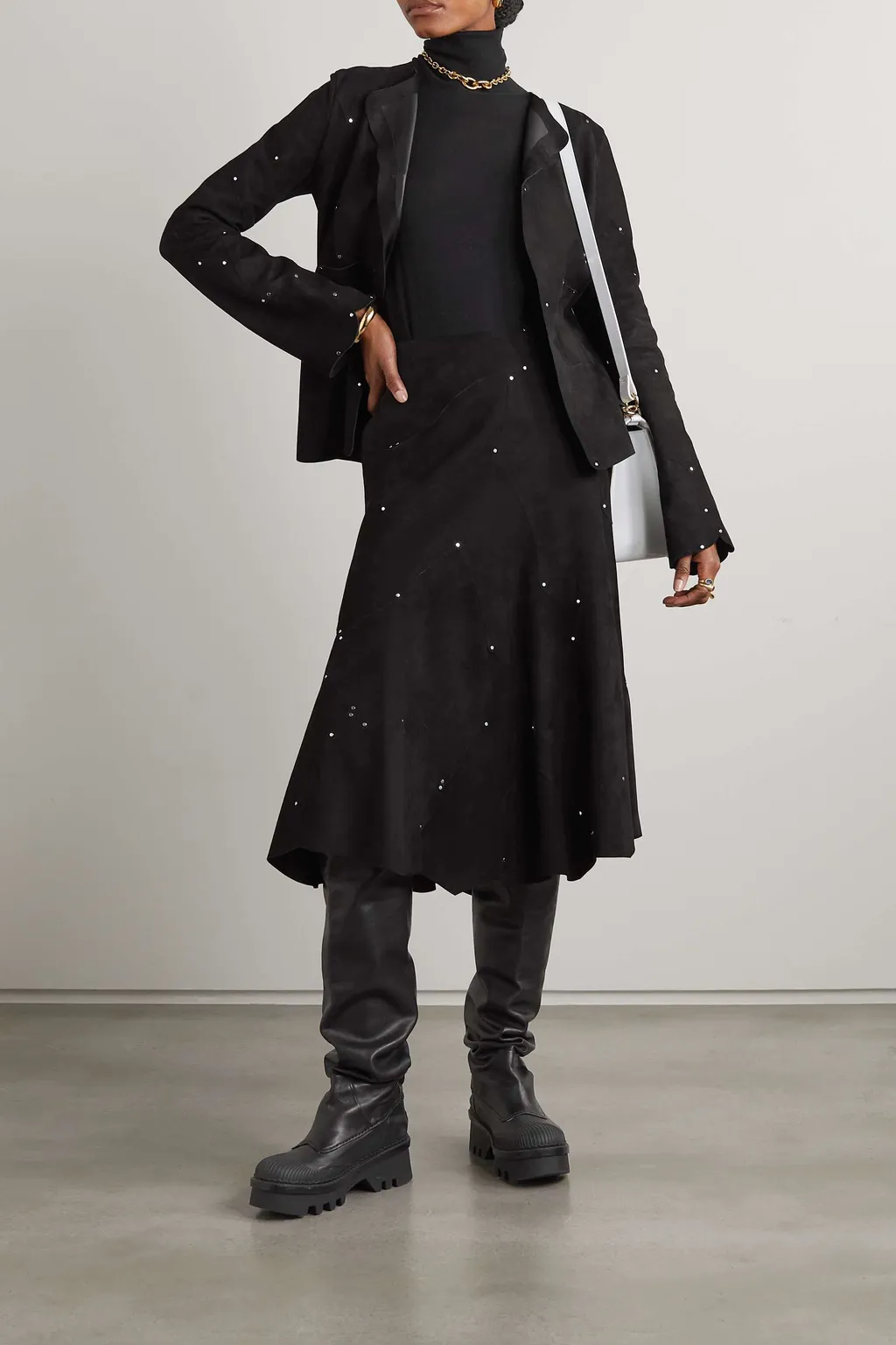 Medium-Length Skirt With Ornament