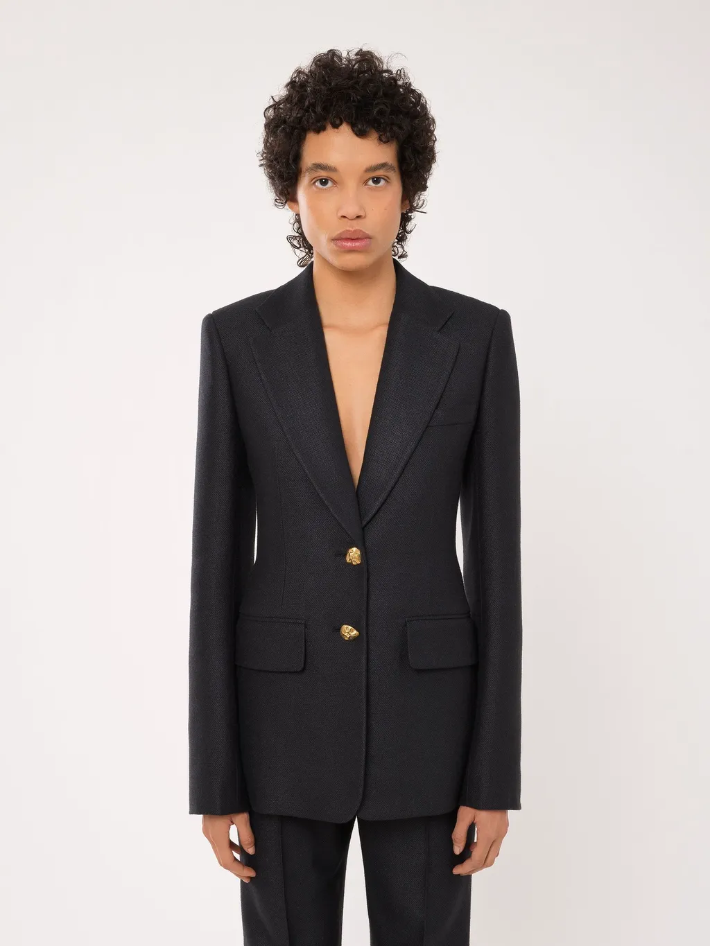 Single-Breasted Tailored Jacket