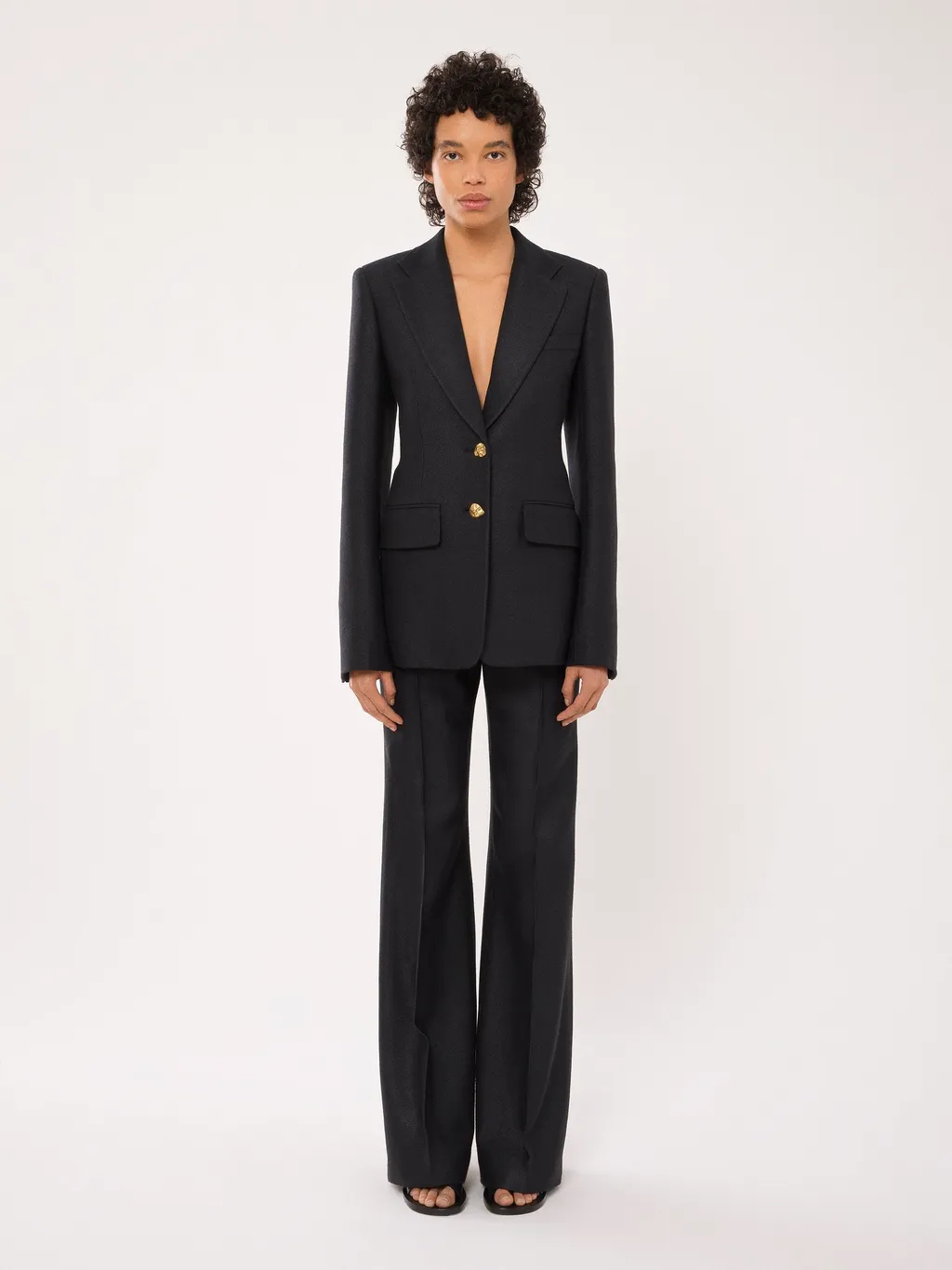 Single-Breasted Tailored Jacket