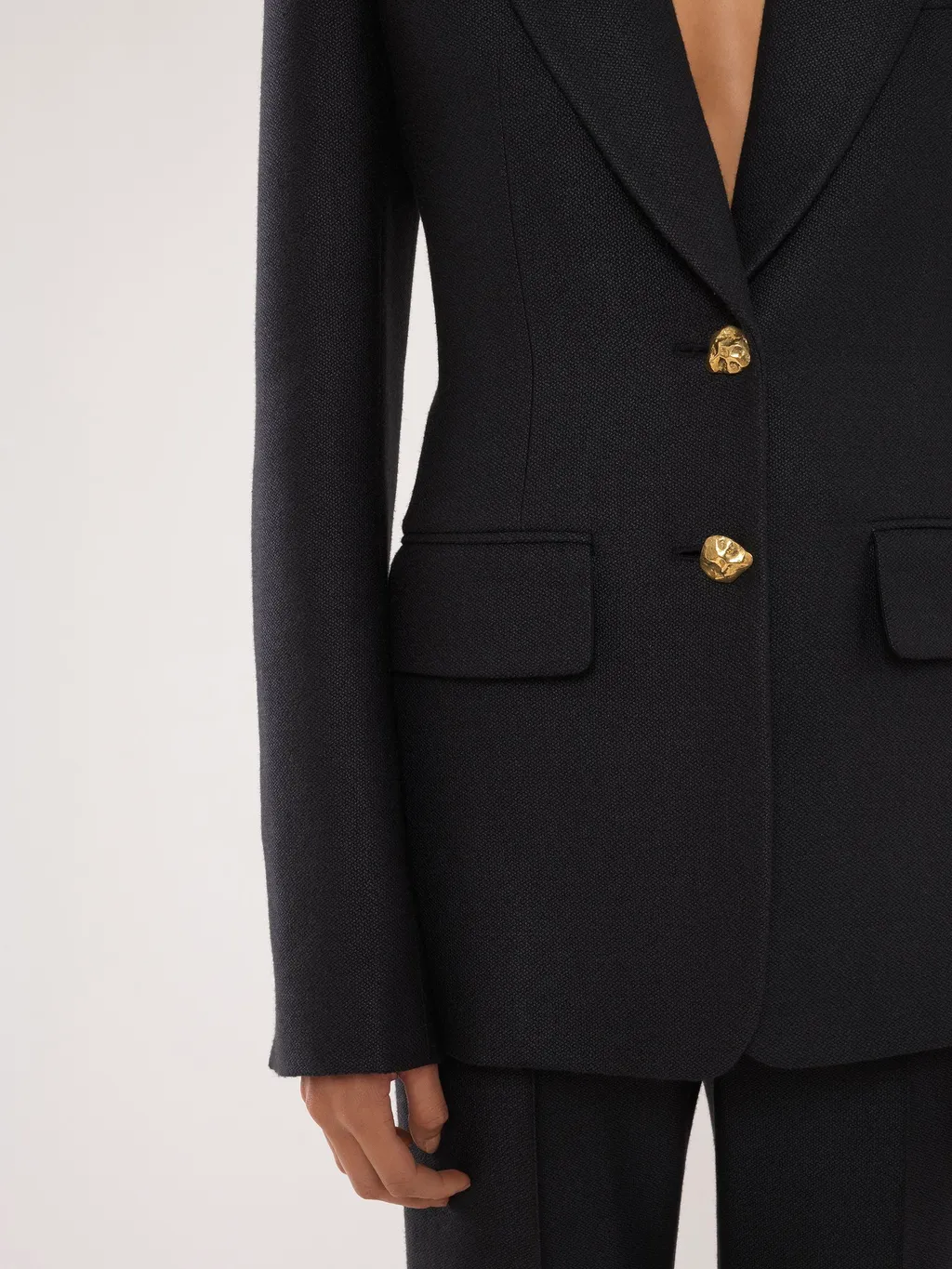 Single-Breasted Tailored Jacket