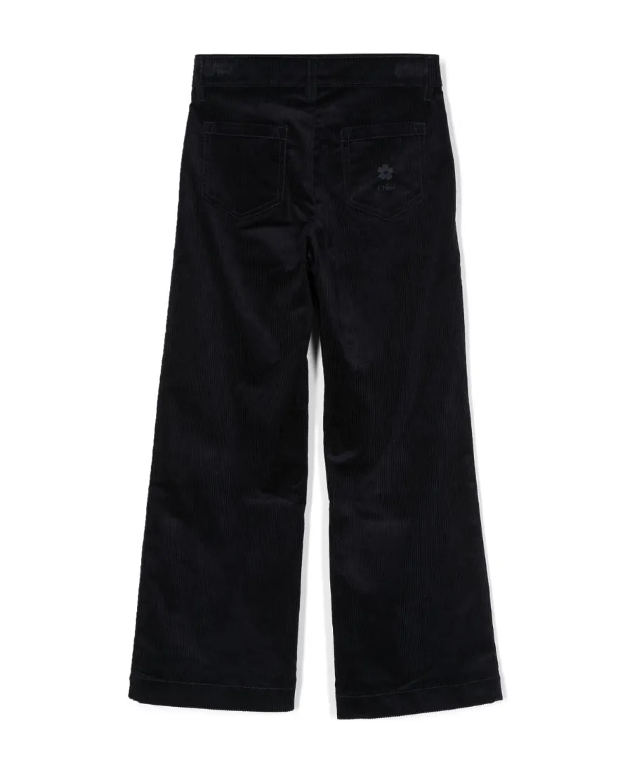Logo-Embossed Corduroy Trousers