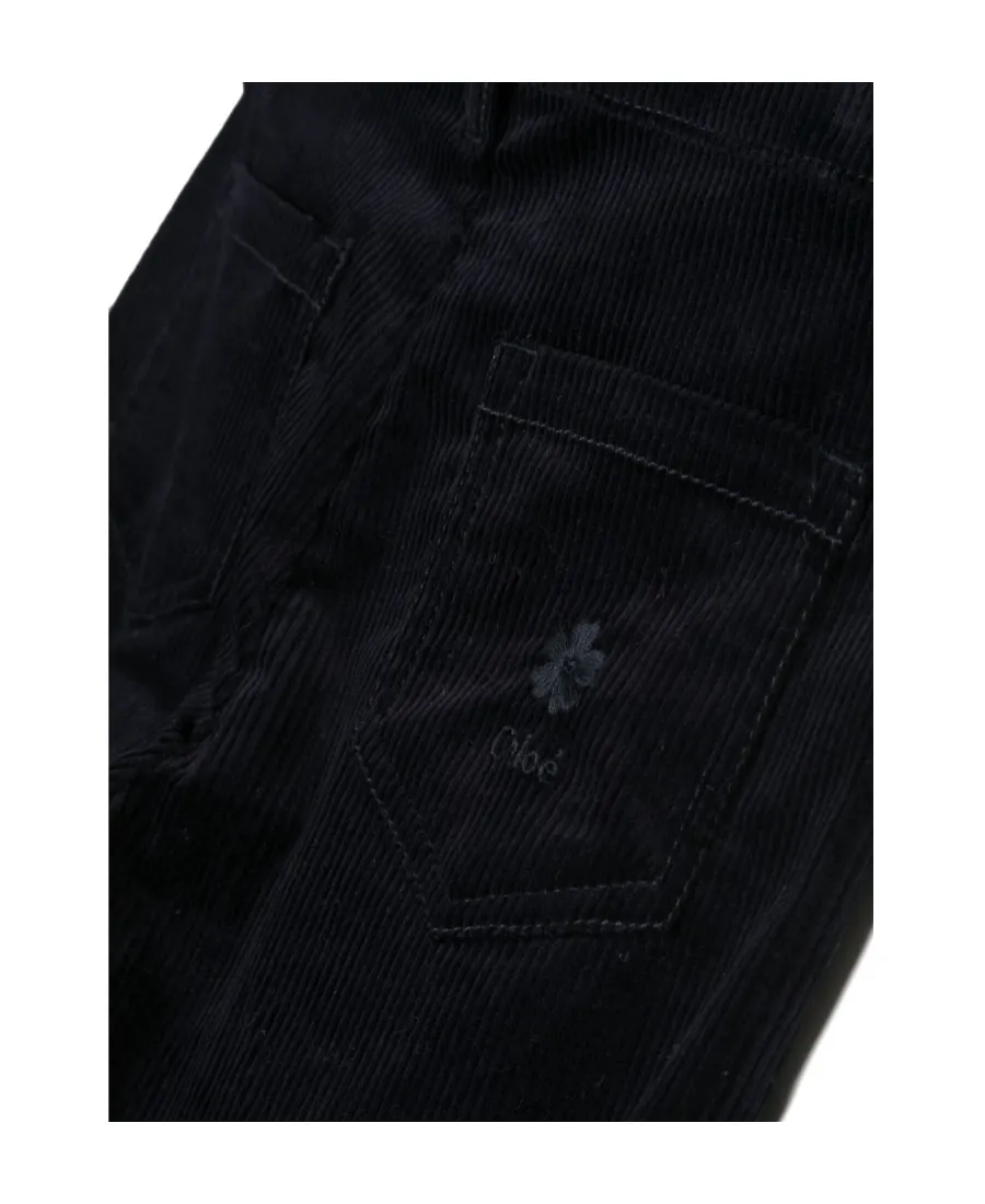 Logo-Embossed Corduroy Trousers