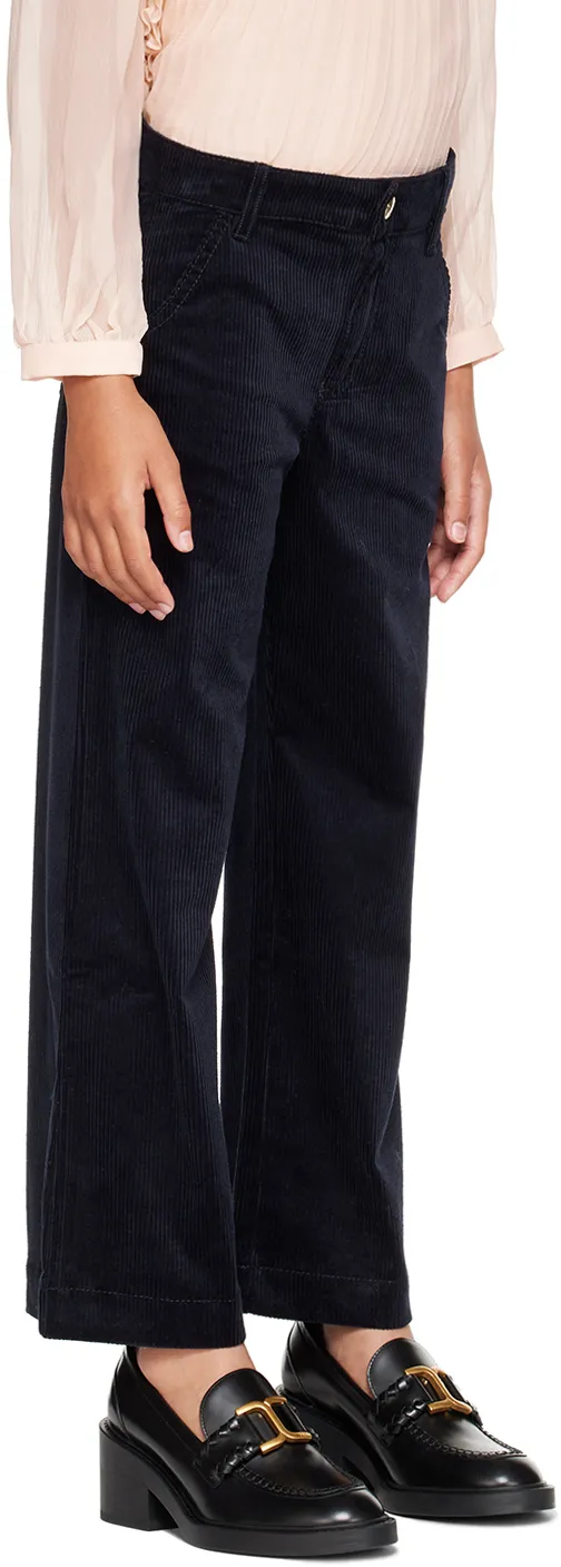 Logo-Embossed Corduroy Trousers