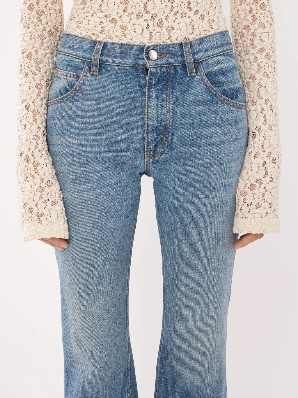 Cropped Flared Jeans