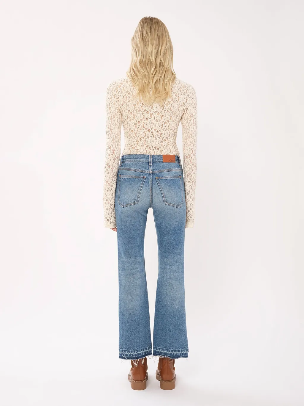 Cropped Flared Jeans