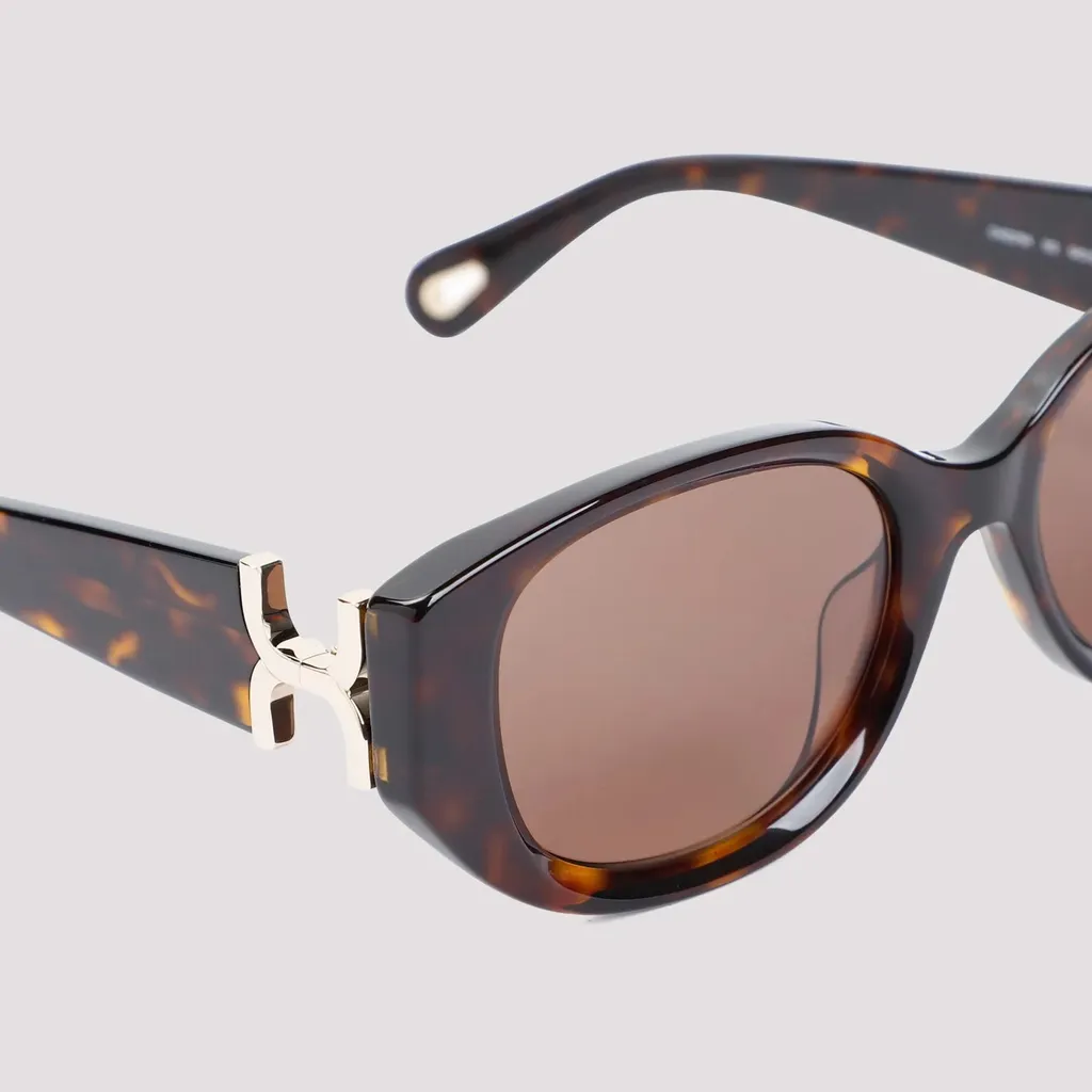 Oval-Frame Sunglasses