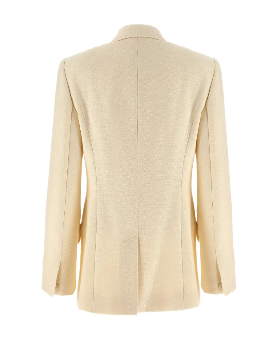 Double-Breasted Buttoned Blazer