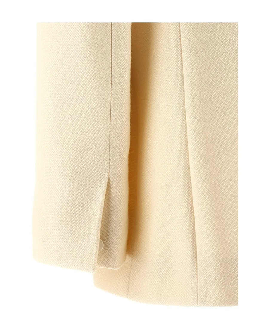Double-Breasted Buttoned Blazer