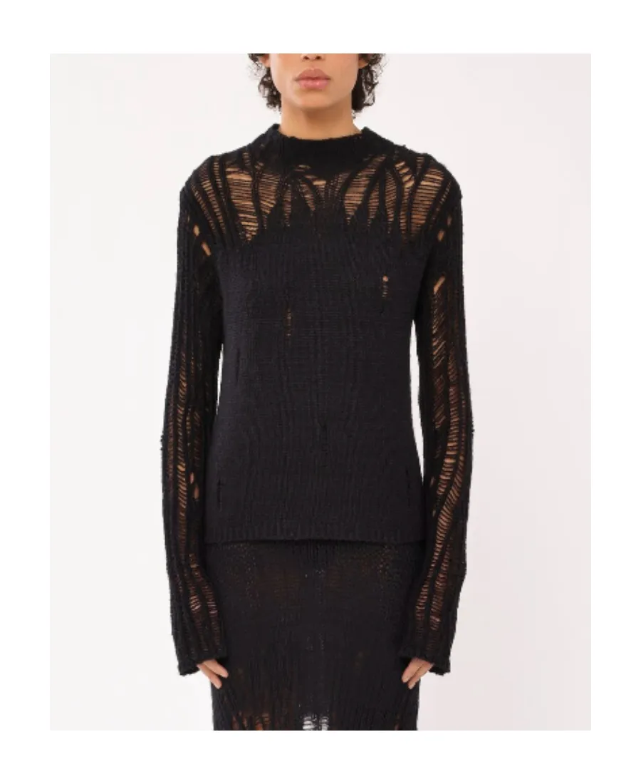 Fitted Mock-Neck Sweater