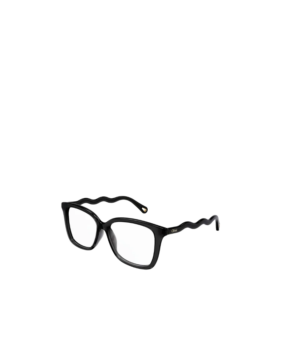 Wavy-Temple Square Glasses