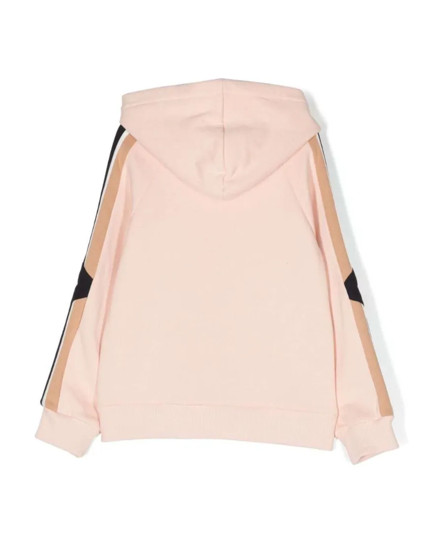 Logo Embroidered Zipped Hoodie