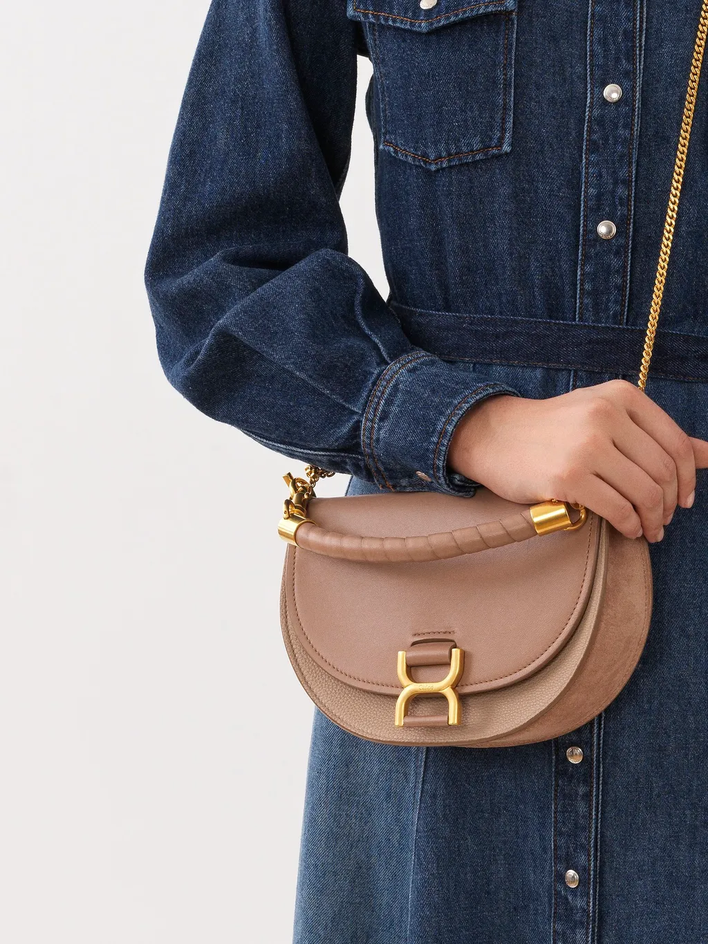 Marcie Chain Flap Hobo Bag