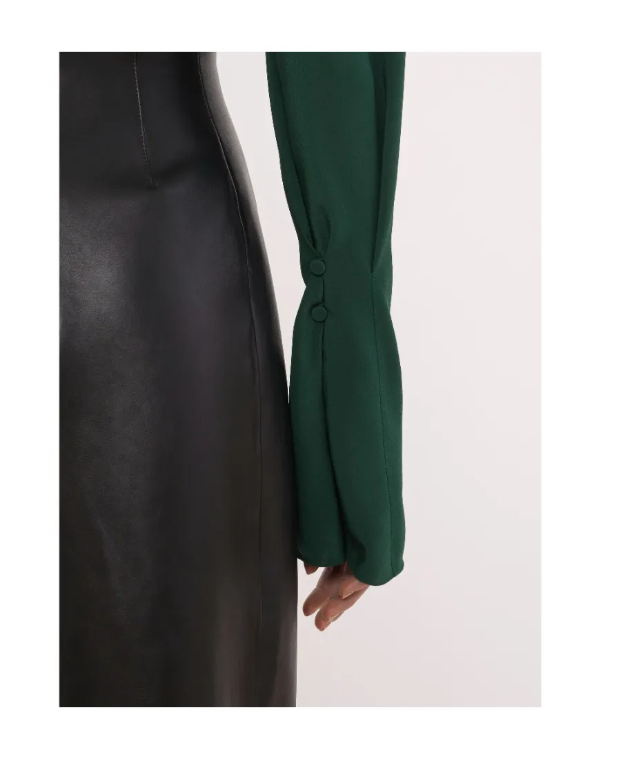 Draped Long-Sleeved Top