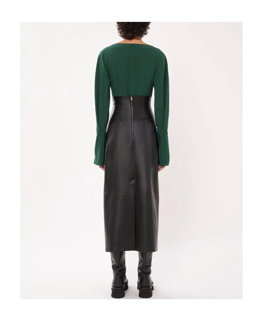 Draped Long-Sleeved Top