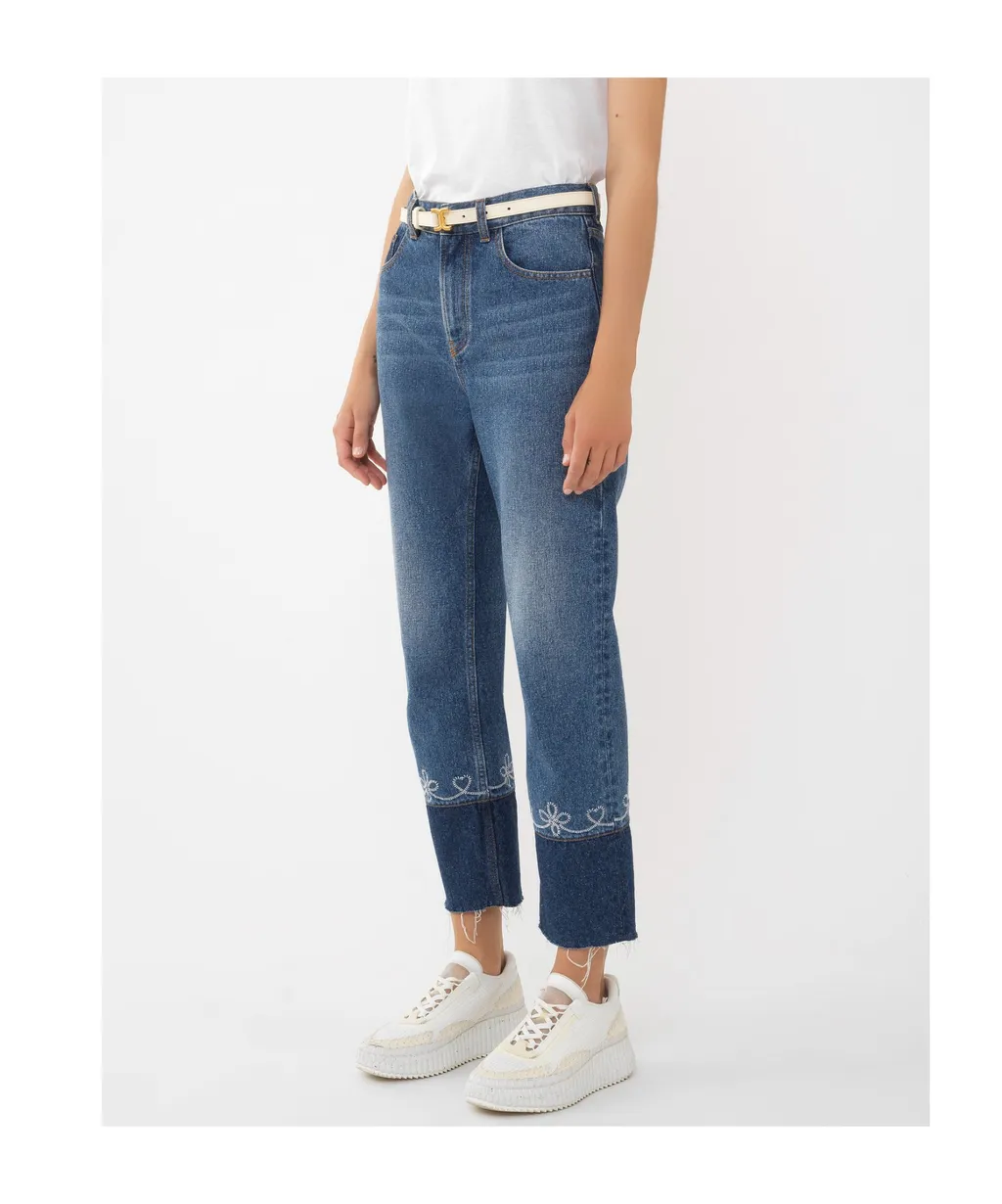 Masaya Cropped Straight-Leg Jeans