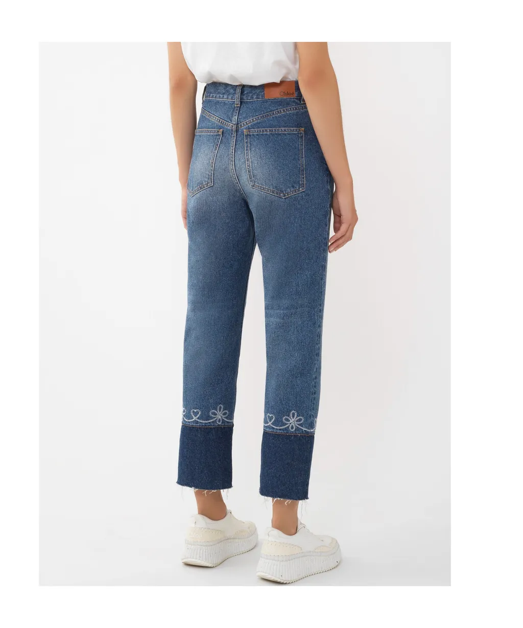 Masaya Cropped Straight-Leg Jeans