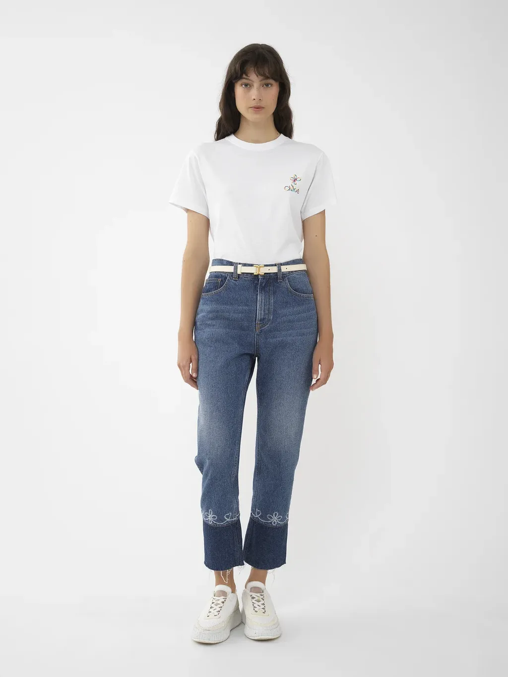 Logo Embroidered Crewneck T-Shirt