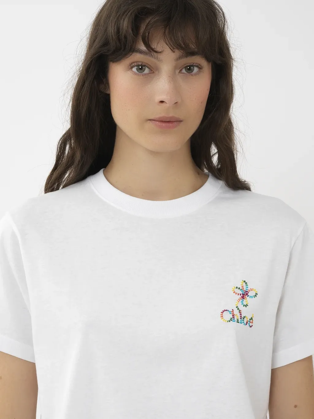 Logo Embroidered Crewneck T-Shirt