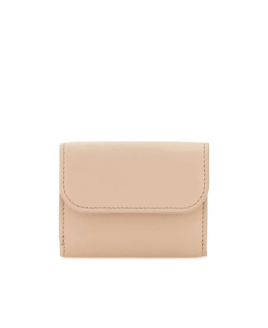 Logo Embroidered Tri-Fold Wallet