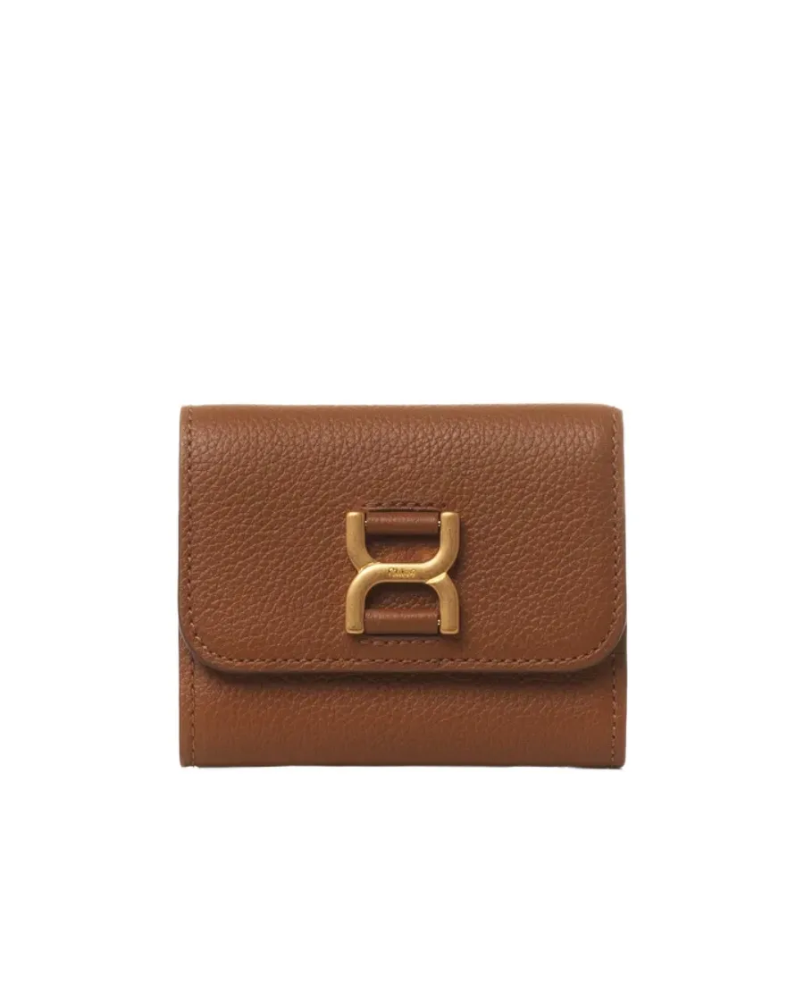 Logo Engraved Tri-Fold Wallet